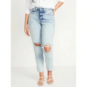 NWT High-Rise Curvy OG Straight Ankle Jeans